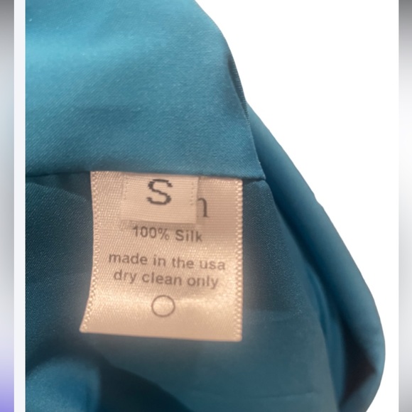 Wren 100% Silk Geometric Print Dress - Picture 5 of 11